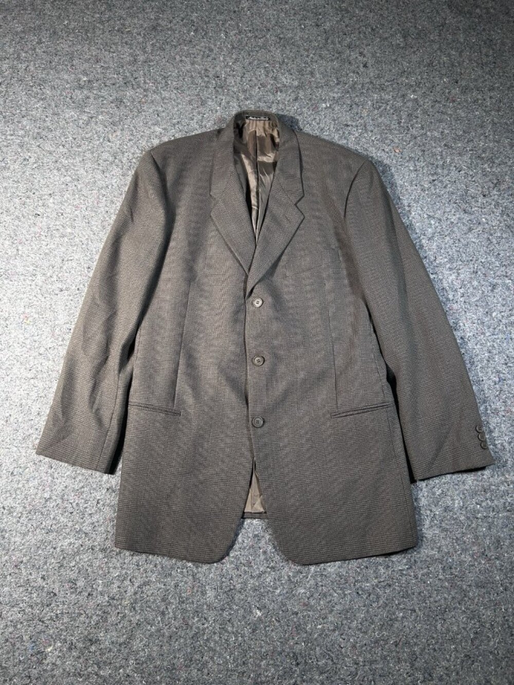 Vintage Giorgio Armani Le Collezioni Glen Plaid Wool Blazer  Sport Coat Size 42